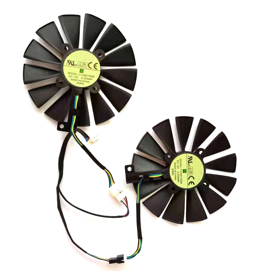 Вентилятор для видеокарты ASUS ROG STRIX Dual RX 470 570 AMD RX470 RX570 GTX1050TI GTX1080TI T129215SM PLD10010S12H |