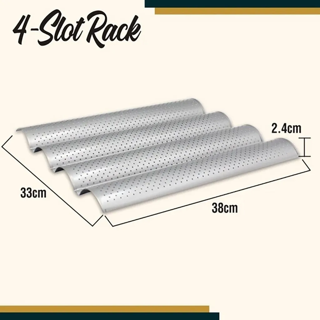 2020 горячая Распродажа кухонная антипригарная лоток Для багета волновой дырокол