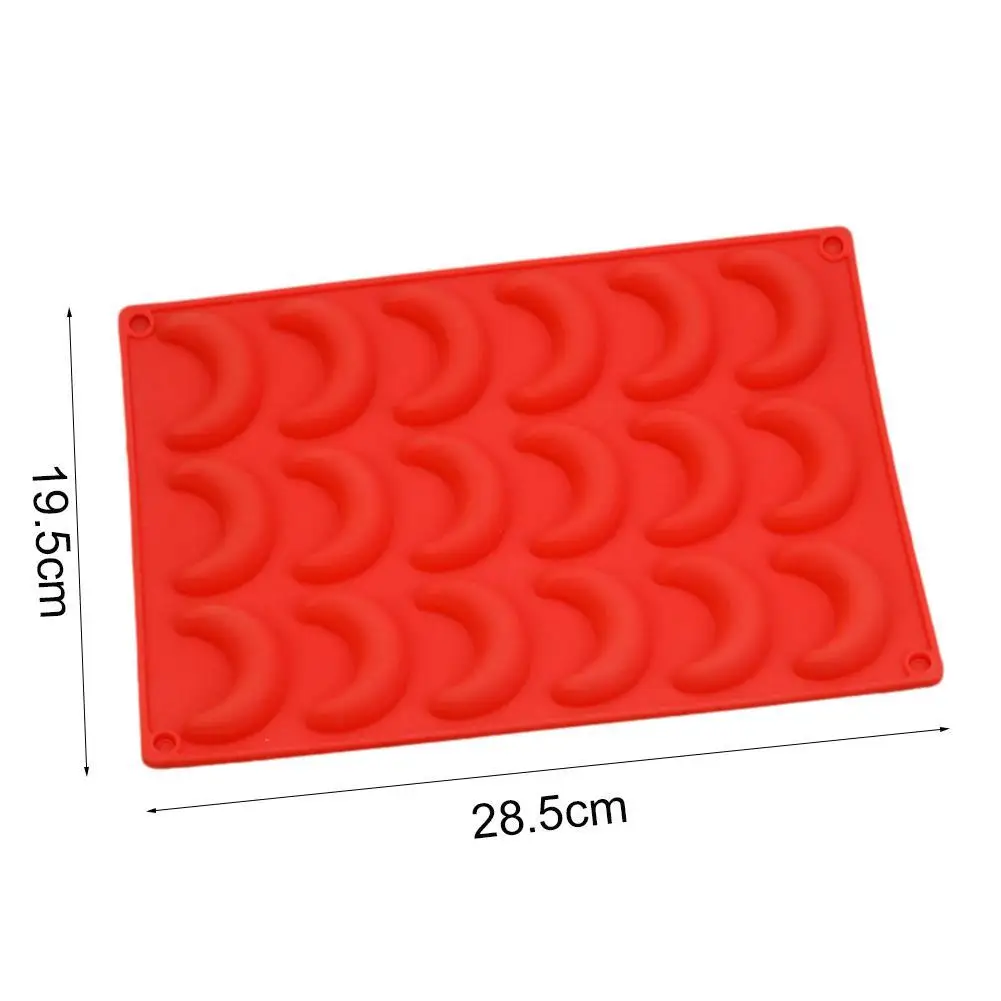 

2021 Creative Crescent Moon Shape Silicone Cake Mold Mold Biscuits Tool Decorating DIY Dessert Pastry Practical Cookie Choc M2T8