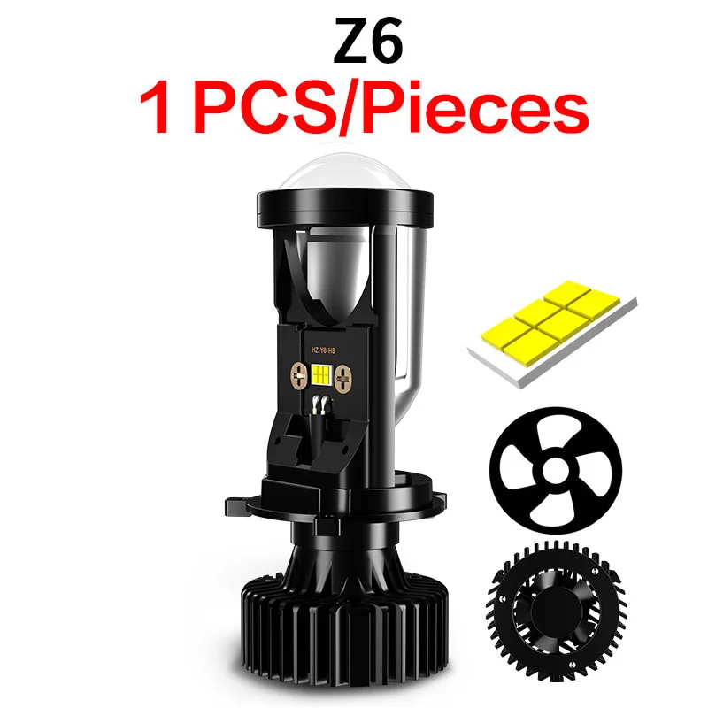 AILEO Canbus 90 Вт/пара лампы H4 светодиодный мини-проектор с линзами Automobles лампа 20000LM комплект для переоборудования Hi/Lo фара 4300K 6000K RHD LHD