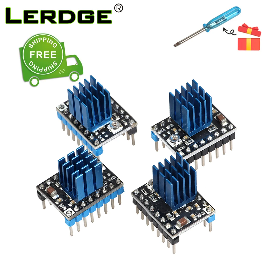 LERDGE A4988 шаговый двигатель модуль драйвера с новым алюминиевым радиатором 3D-принтер части для reprap 4 шт. или 5 шт