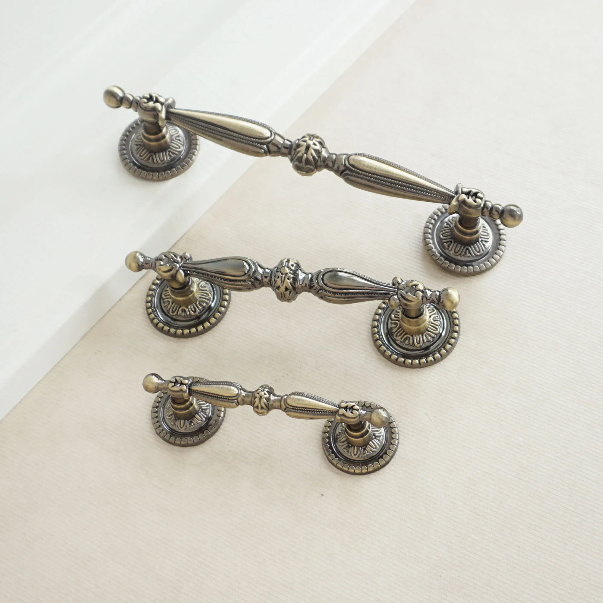 Винтажная ручка для телефонного шкафа выдвижной ящик антикварная бронзовая