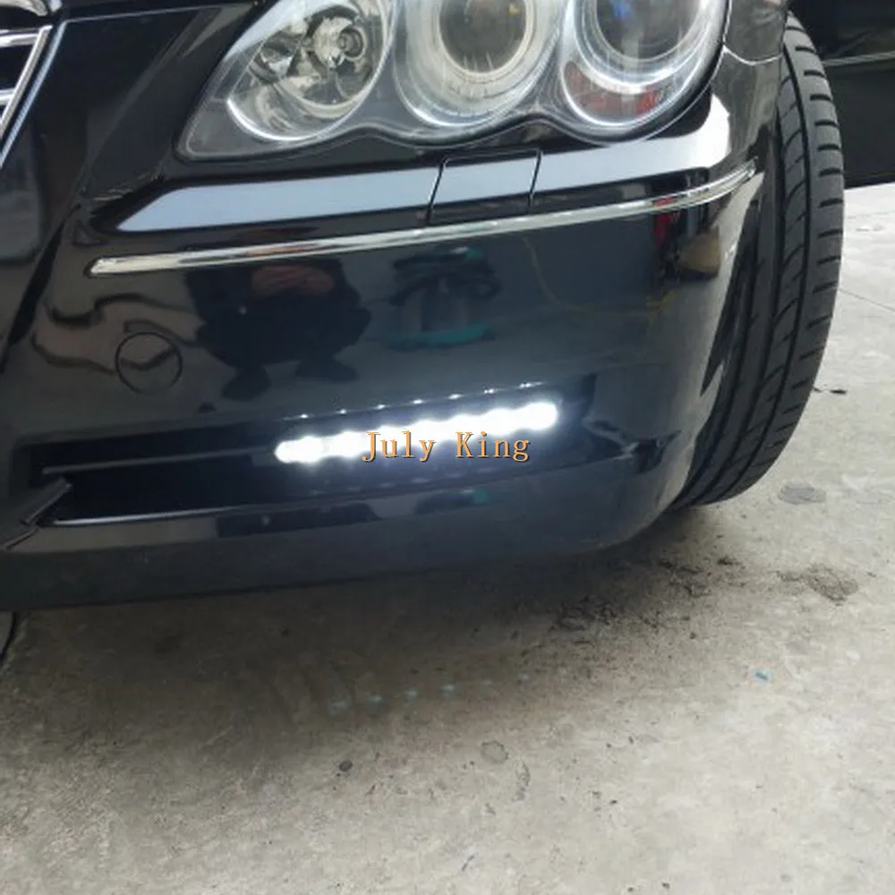 July King светодиодный чехол дневного света для Toyota Mark X Reiz 2005 2010 6000K Белый Передний