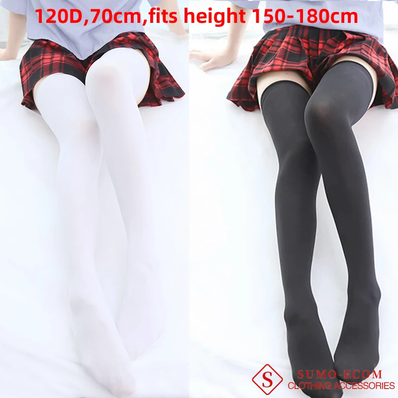 Женские сексуальные чулки в стиле Харадзюку высокие эластичные милые черные и