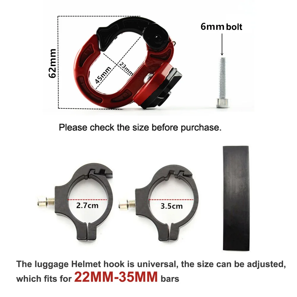 Универсальная подвесная сумка для шлема с крючками багажная Honda Suzuki Kawasaki Yamaha