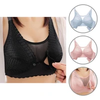 thin useful lightly padded supportive breastfeeding bra convenient nursing bra wide for home