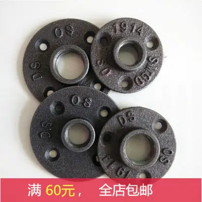 Металлическая оцинкованная Фланцевая пластина 4 скраба/6 скрабов/1 дюймовая