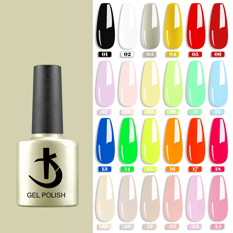 

Гель-лак для ногтей полуперманентный, 24 цвета, гибридные Лаки