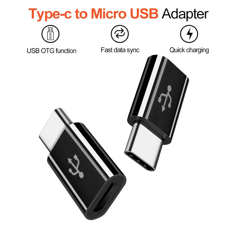 Переходник OTG с Type C на Micro USB для Samsung s8 Huawei P10 P9|Переходники и адаптеры| |