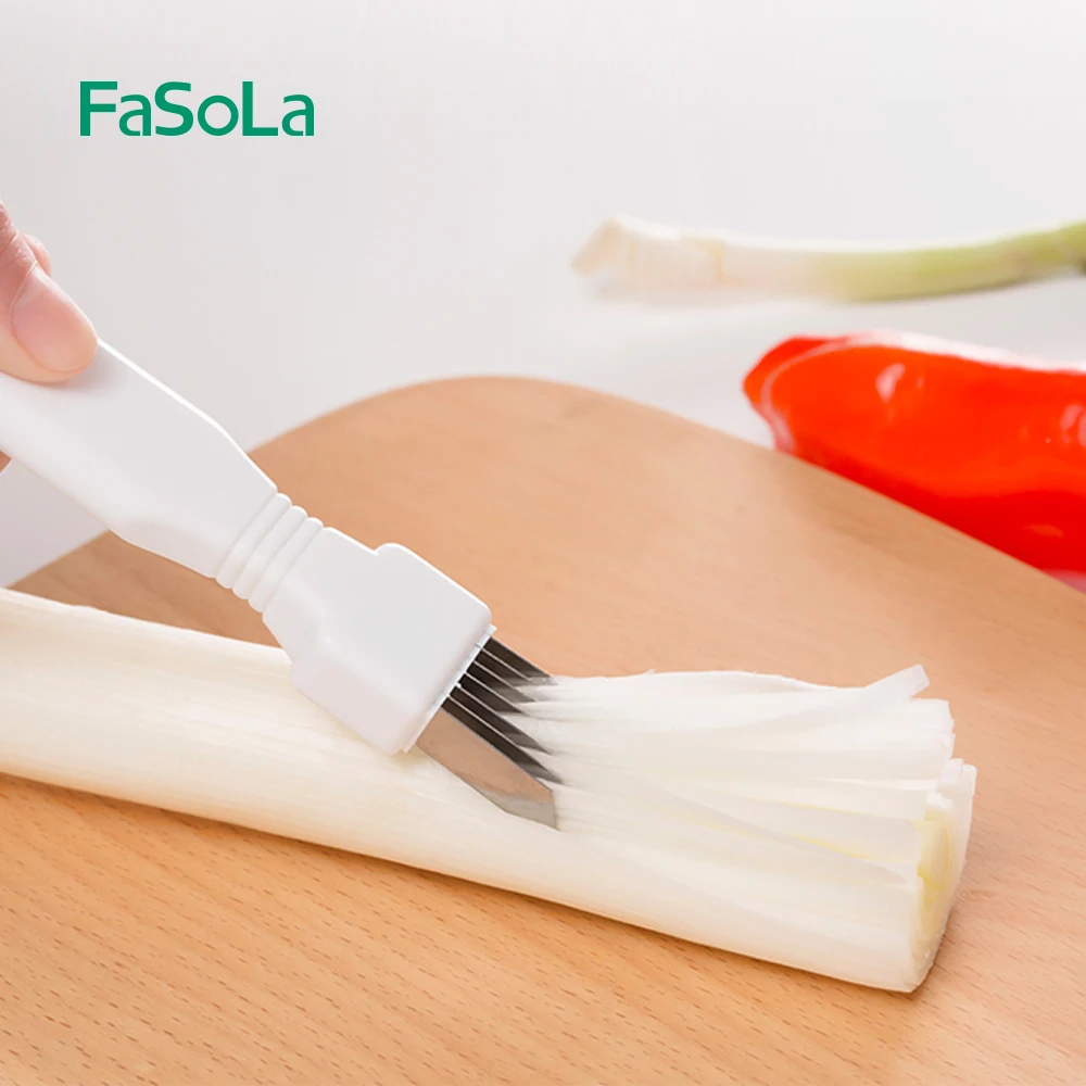 FaSoLa лук Slicer измельчитель чеснока дробилка Резак Ножи перец машины для очистки