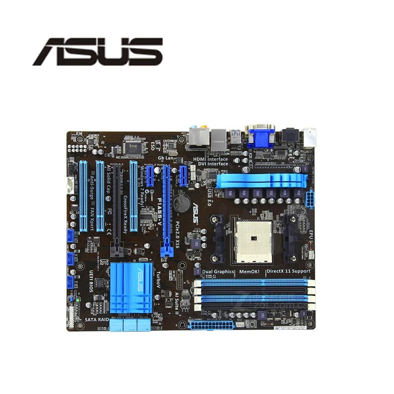 

For ASUS F1A55-V Desktop Motherboard Socket FM1 DDR3 For AMD A55M A55 SATA II Micro ATX Original Used Mainboard