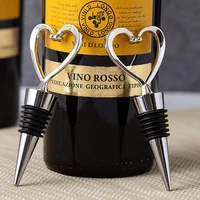 love design heart shape wine and beverage bottle stoppers bar tools bottle cork stopper plug party decoration stopper pour cap