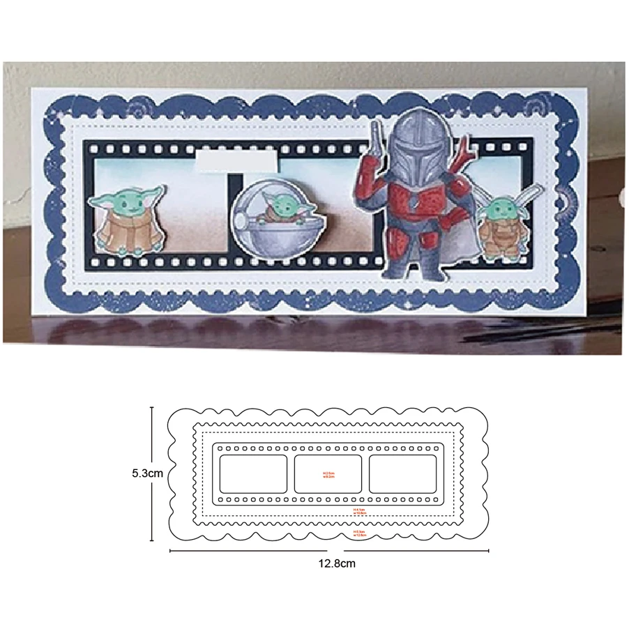 

metal cutting dies stripe frame background cut die mold decoration Scrapbook paper craft knife mould blade punch stencils dies