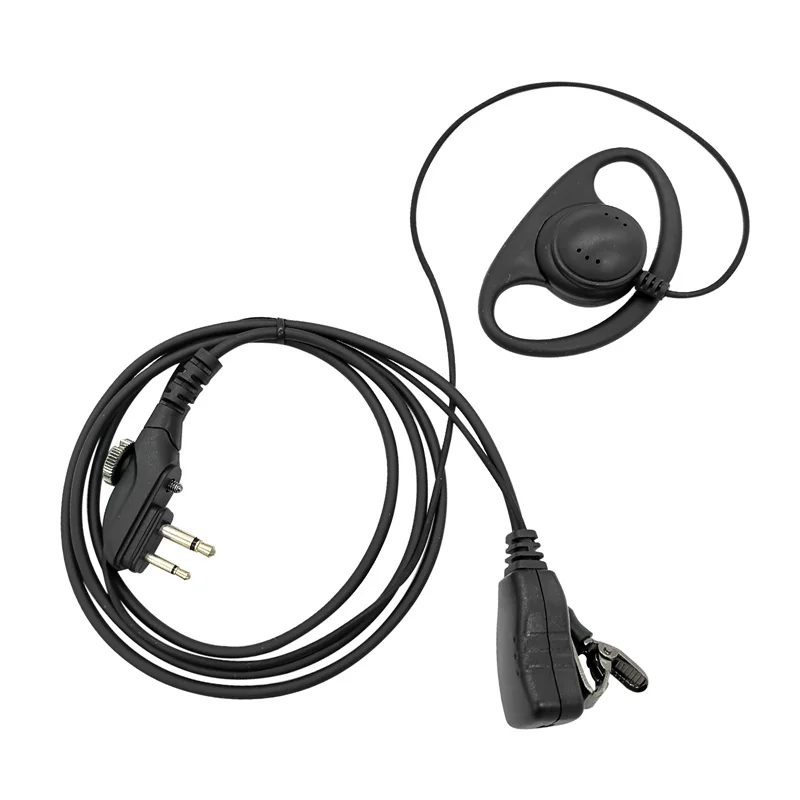 Walkie Talkie Earpiece D Shape Loop Surveillance Radio Headset with PTT Mic For HYT Hytera PD502 PD562 BD502 BD502i TC-508