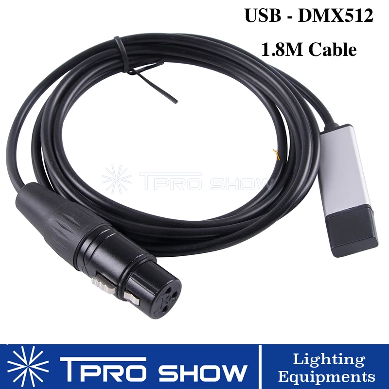 1 8 м USB к DMX интерфейсному адаптерному кабелю ПК контроллеру диммер 512 Конвертация