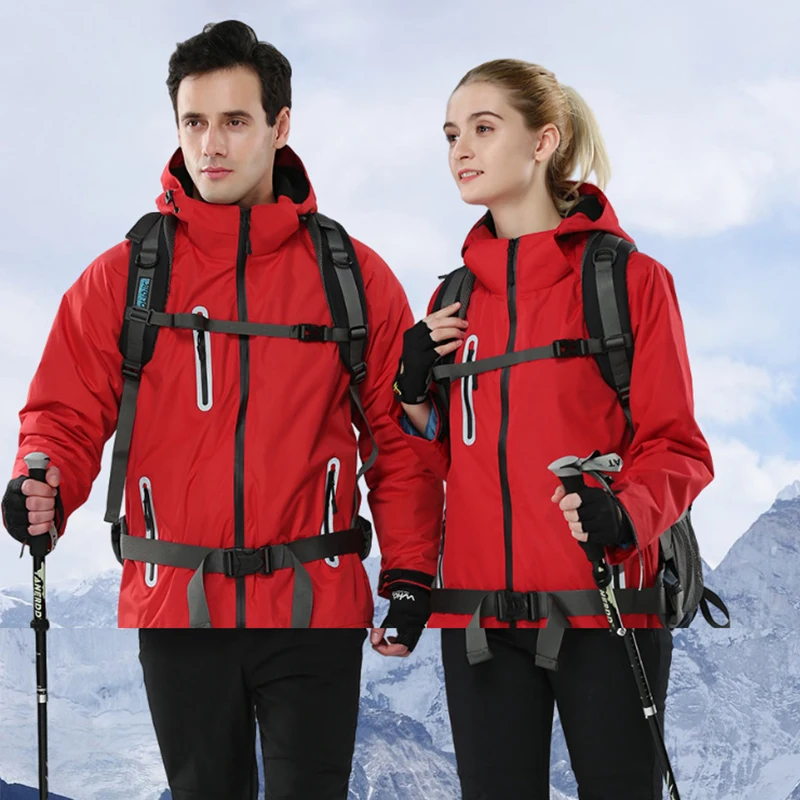 

Outdoor reflective stormsuit windproof warm jacket work clothes mountaineering hiking fishing clothes