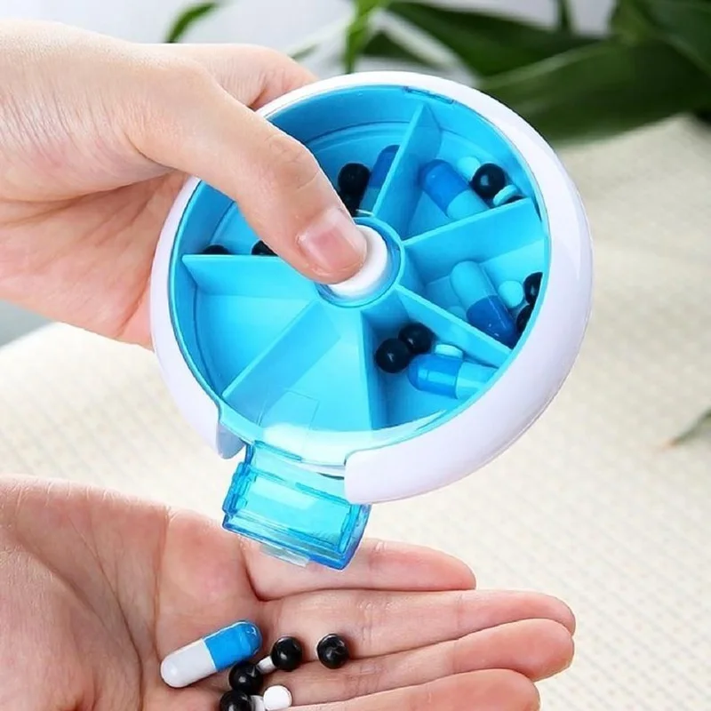 1 шт. простой узор пластиковая коробка для таблеток Портативный Медицинский