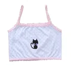 3 шт.лот, детское нижнее белье, хлопковый топ на бретелях ярких цветов, нижнее белье для детей 8-14 лет