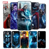 marvel avengers super hero thor for xiaomi mi 8 9 10 11 10i 11i 10 10 11pro a3 9t 10t lite pro se ultra 5g black soft phone case