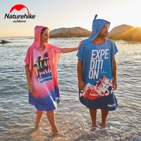 naturehike microfiber swimming towel unisex sunscreen quick drying moisture beach towel ultralight travel cloak surf poncho