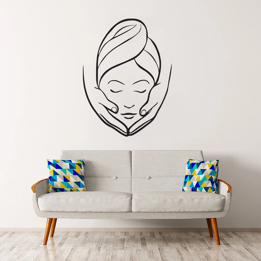 Массажные настенные Стикеры для спа-салона виниловые украшения девочек фрески