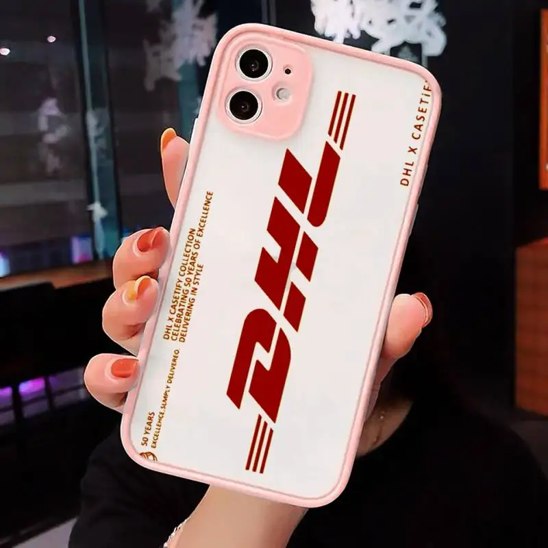 

Hot DHL Express Anniversary Edition Label Phone Cases matte transparent For iphone 7 8 11 12 plus mini x xs xr pro max cover