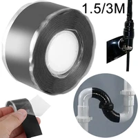 powerful magical black self adhesive silicone repair tape fiber waterproof high adhesion pipe seal repair sealing tape