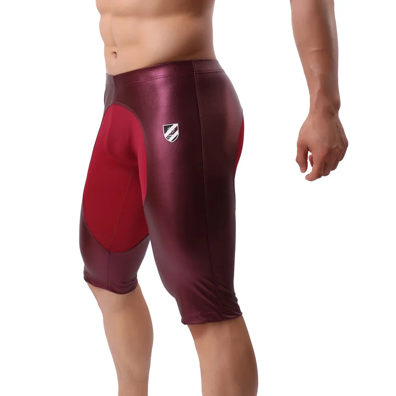 Шорты-боксеры мужские эластичные Длинные спортивные штаны сетчатые сценический