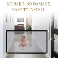 pet gate baby gate safety pets fence retractable portable folding adjustable mesh dog door for hall doorways stair outdoor