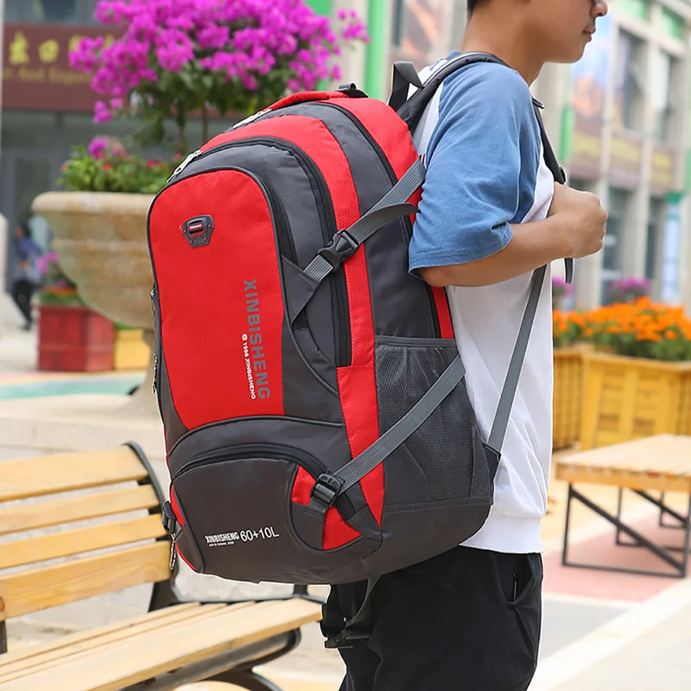 

Men's Backpack Camping Youth Travel Bag Big 2021 New Male Hiking Backbag Fashion High Quality For Sports Mountaineering