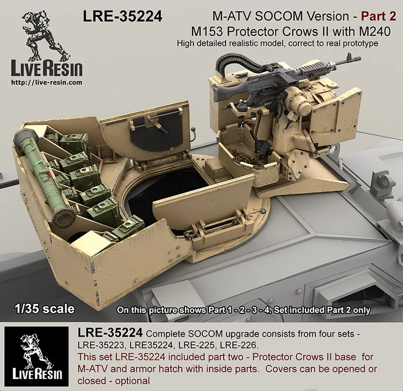 Лайв Смола LRE 35224 1/35 M ATV Обновление версии SOCOM. Часть 2|Наборы для сборки моделей| |