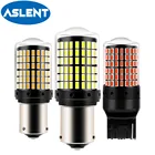 Светодиодная лампа CanBus S25 1156 BA15S P21W BAU15S PY21W 1157 BAY15D P215W T20 LED 7440 W21W WY21W для поворотников, 1 шт.
