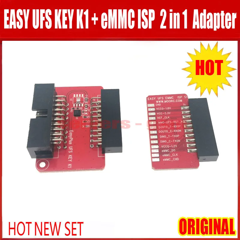 Легкий плюс UFS ключ K1 + eMMC ISP 2 в 1 адаптер для Socket / EMMC work|Антенны связи| |