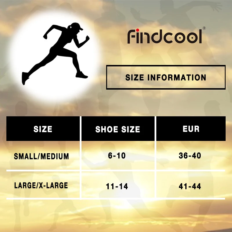 Buy Findcool Adult Nylon Sweat Absorbing Run Sports Hiking Elastic Comfortable Unisex Breathable Compression Socks Support on