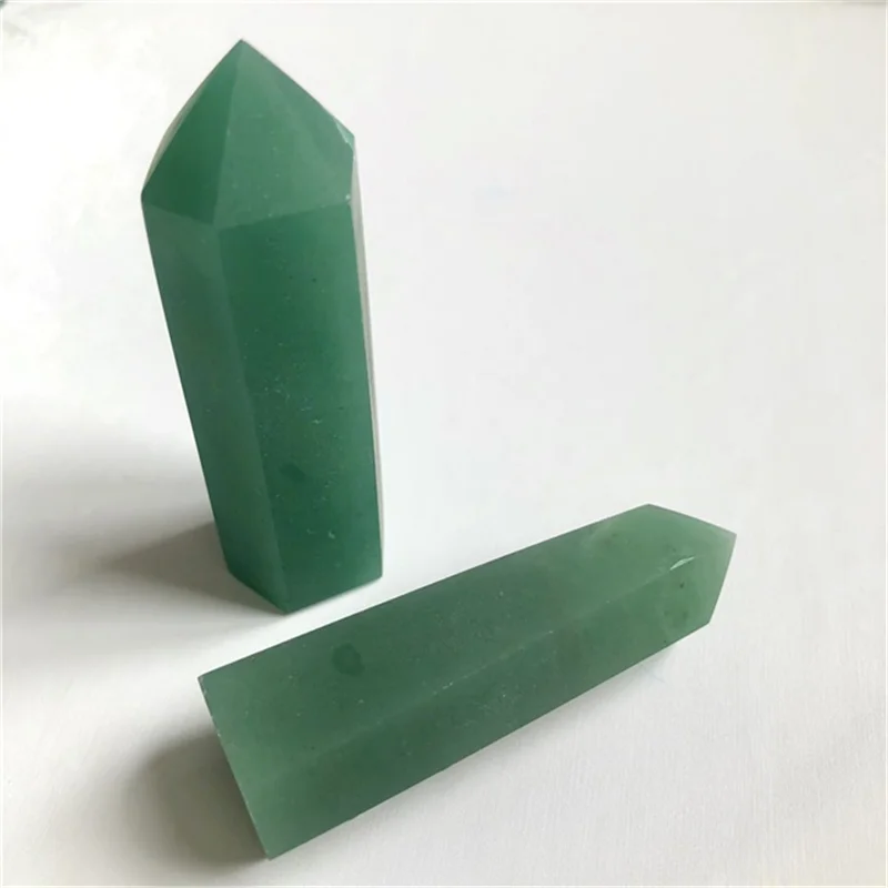 

Natural quartz tower green aventurine wand point healing stones for sale