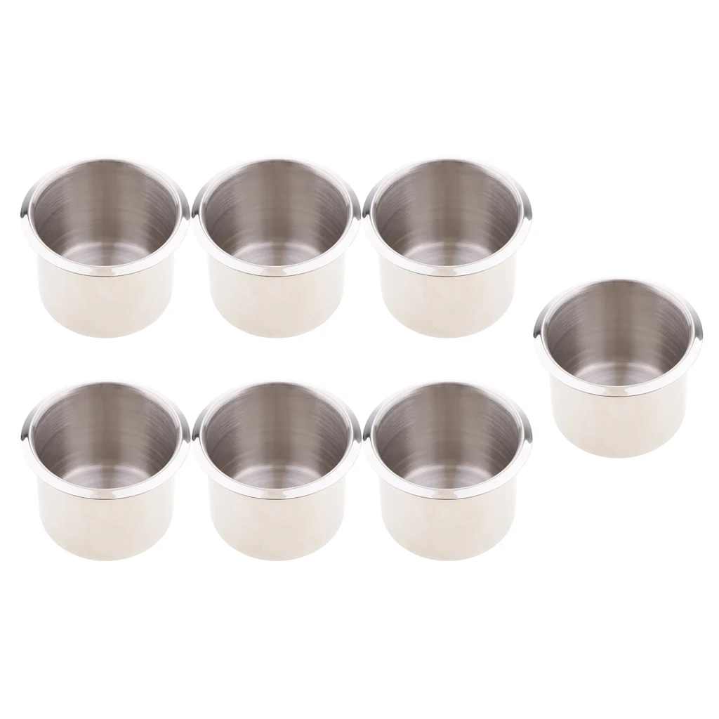 

7 Pieces Stainless Steel Cup Holder Cup Holder Bottle Holder For Boat, RV, Car,