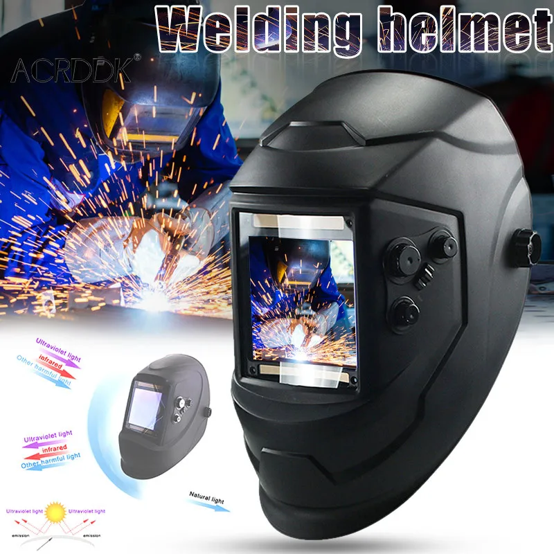 

Шлем сварочный с автозатемнением, 4 датчика дуги