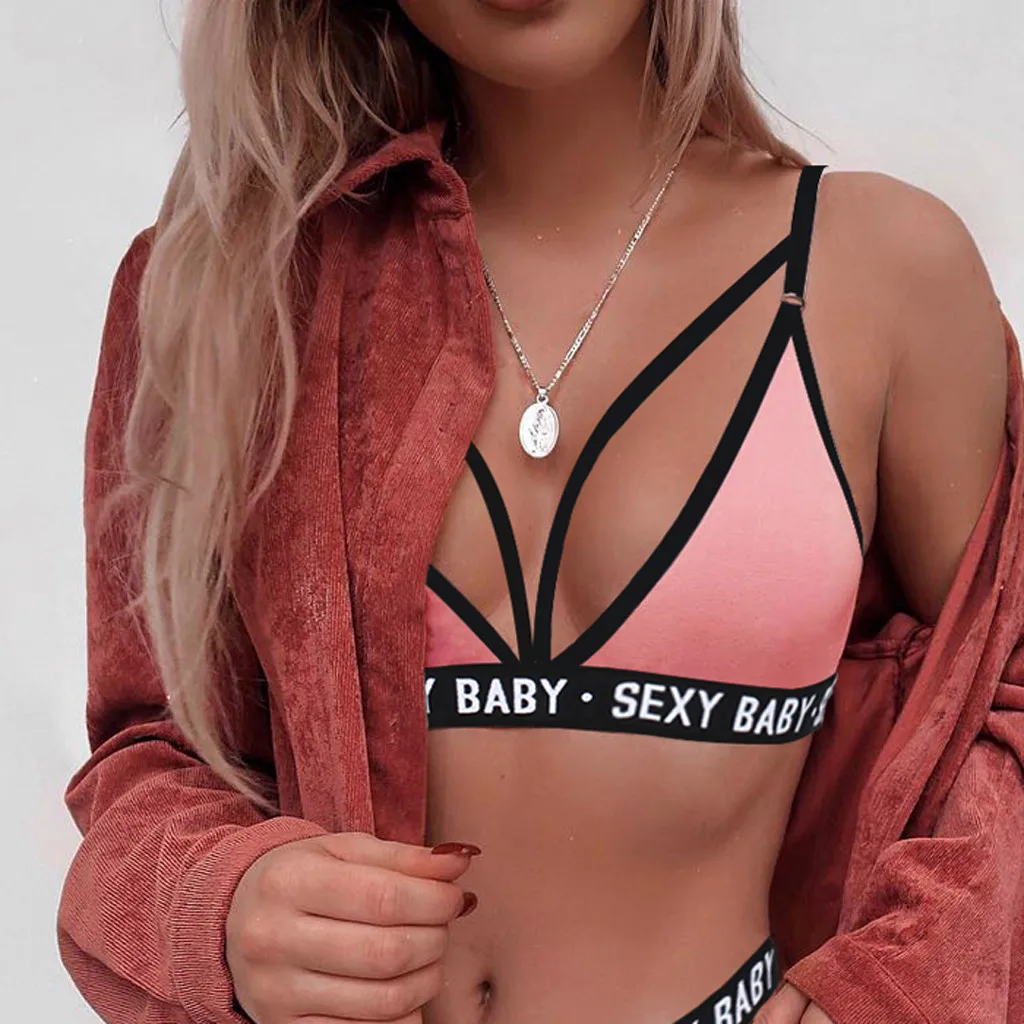 Модное женское нижнее Белье стильное Эротическое однотонное Лоскутное