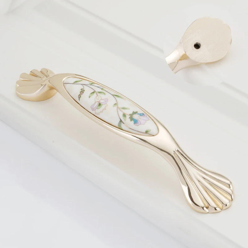 Ручки для шкафа дверные ручки керамика из сплава на основе цинка Мебель Потяните