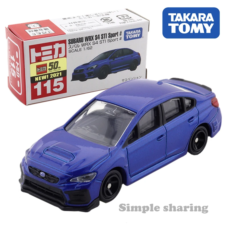 

Takara Tomy Tomica No.115 Subaru WRX S4 STI Sport Cars Hot Pop Kids Toys Motor Vehicle Diecast Metal Model