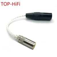 top hifi 8cores 7n occ silver palted 4pin balanced xlr male to 4 4mm balanced female audio adapter cable