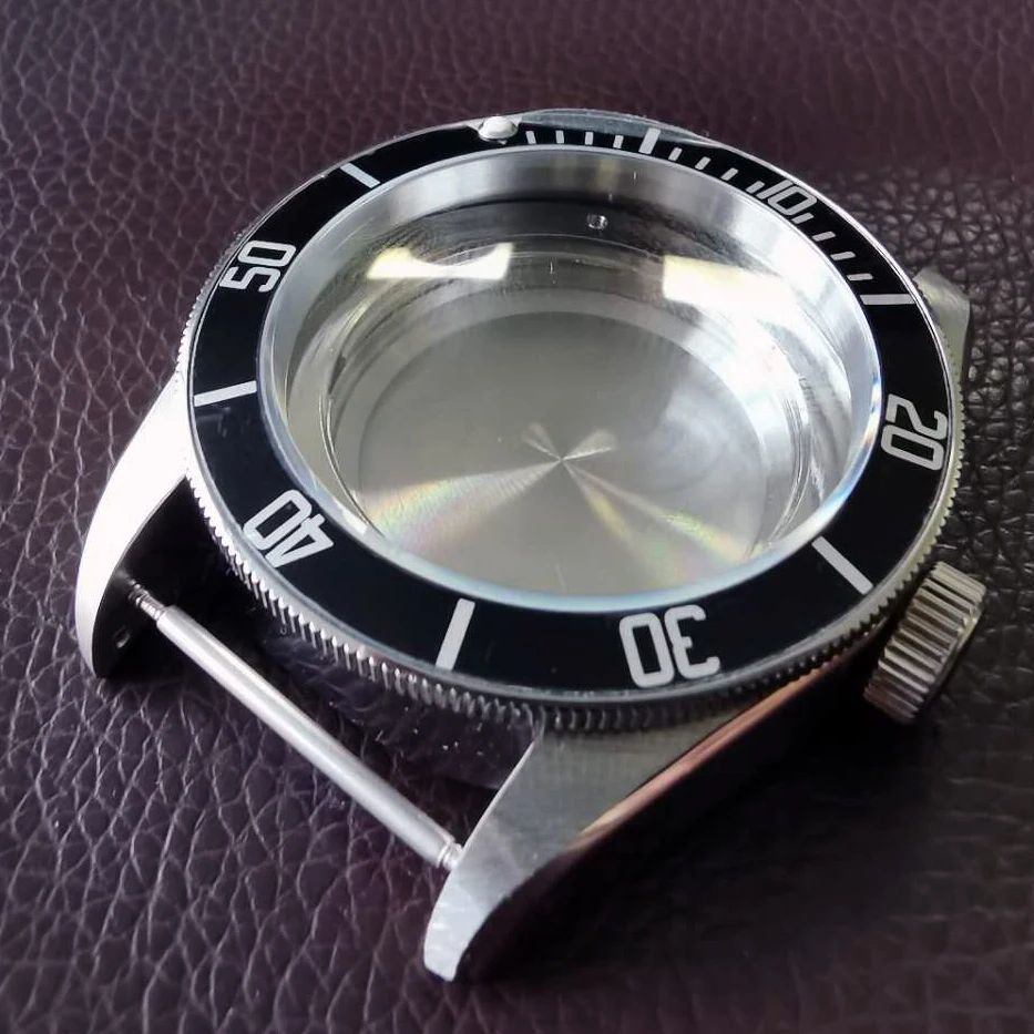 41 мм сапфировое стекло алюминий синяя рамка Запчасти для часов чехол из