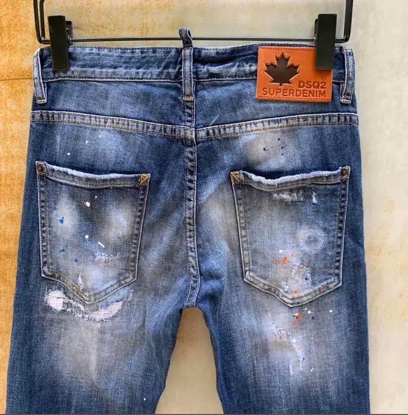 2021 New classic,Authentic DSQUARED2,Retro,Italian brand ,Women/Men Jeans,locomotive,Jogging jeans,DSQ9129
