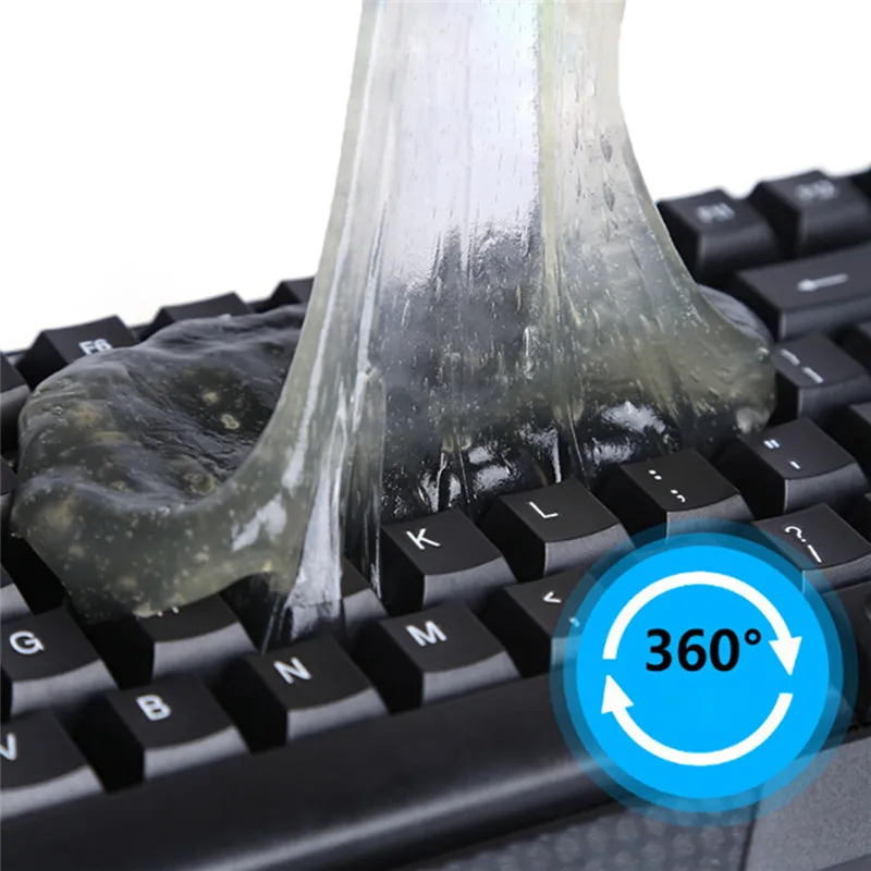 

Practical Cyber Super Cleaner Magic Groove Dust Cleaning Compound Slimy Gel Wiper for Keyboard Car Laptop Cleaning Product 1pc