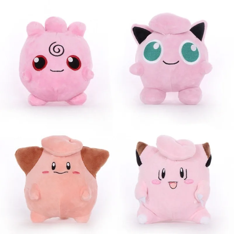 TAKARA TOMY Покемон Пикачу плюшевая игрушка Clefairy Cleffa Jigglypuff розовая Аниме Кукла хобби