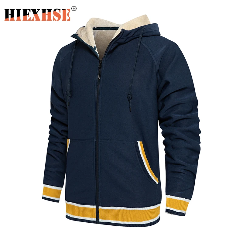 

Fleece Hoodie Men Autumn New Casual Sports Trendy Simplicity Sweatshirts Men's Jacket Coat Streetwear Warm Jogger Hoodies Male