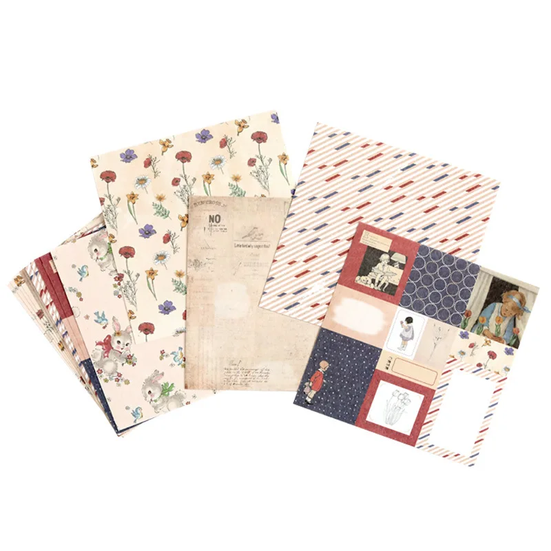 

15pcs/pack European Garden Series Material Paper Junk Journal Planner Scrapbooking Vintage Decorative DIY Craft Background Paper