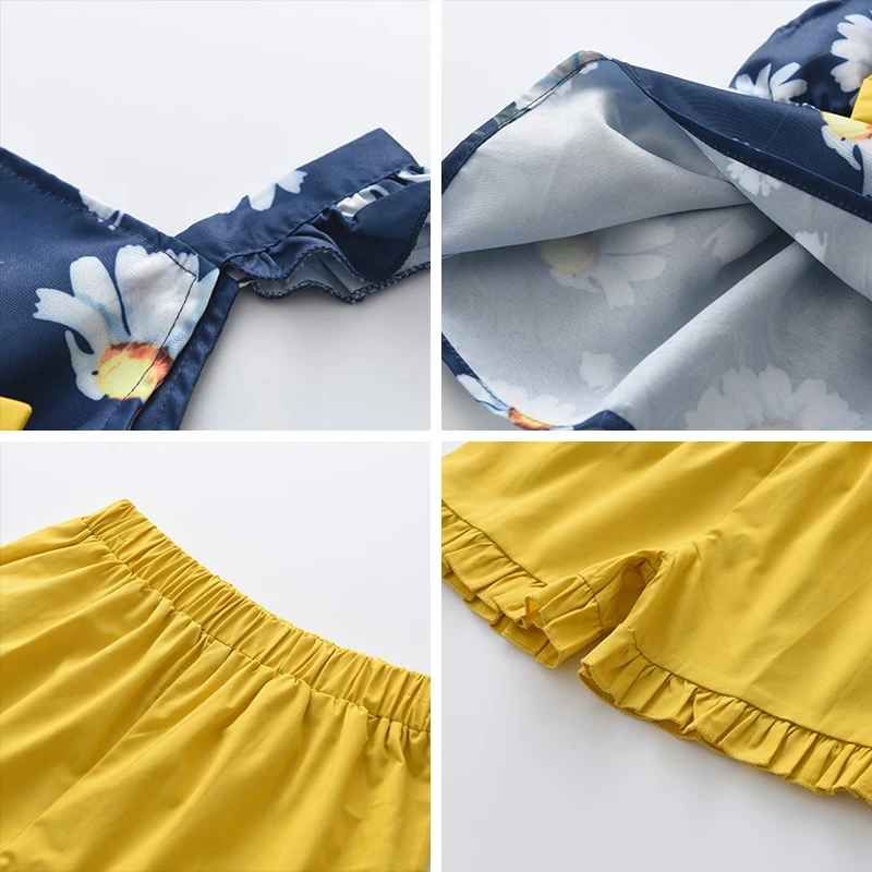 

Melario Floral Baby Girl Set Newborn Clothes New Summer Toddler Baby Flowers Vest Shorts with Handband Girls Bow Outfits 1-4Y