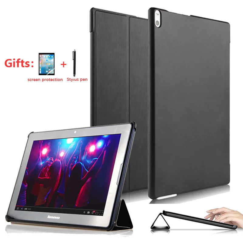 Чехол для планшета A7600 10,1 дюймов чехол для Lenovo Idea Tab A10-70 A7600 A7600-h/A7600-f PU кожаный защитный чехол-подставка+ ручка