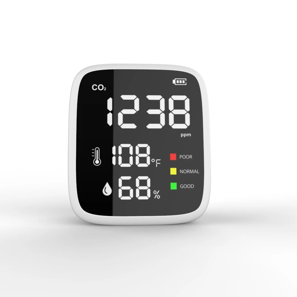 

Multifunctional Mini Carbon Dioxide Detector Temperature Humidity Air Quality Monitor Gas Detector PM2.5 CO2 Monitor Meter